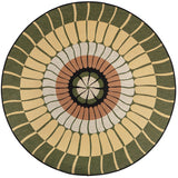 Tapis Zeno outdoor Cèdre Diamètre 160 cm