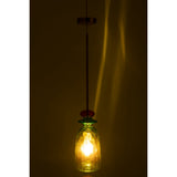 Lampe à plafond J-Line Laurence, détail du verre vert