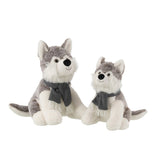 J-Line Husky+Écharpe Peluche Polyester Gris Grand