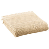 Serviette de toilette uni Zoe Vanille 50 x 100