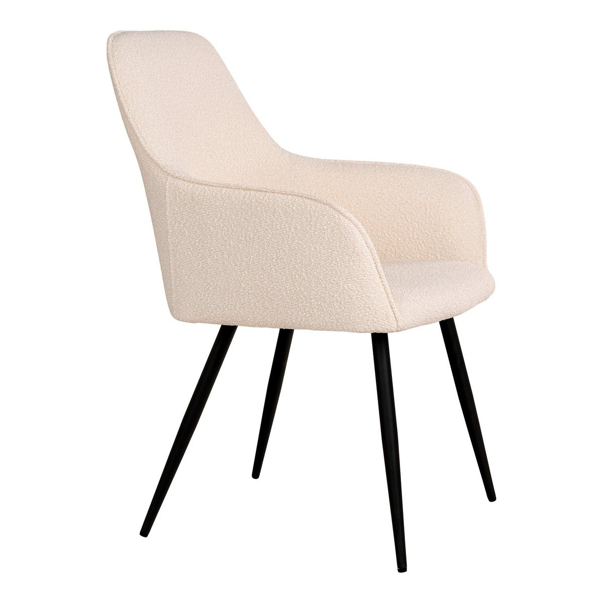 Chaise Harbo avec accoudoirs incurvés, ambiance salle à manger