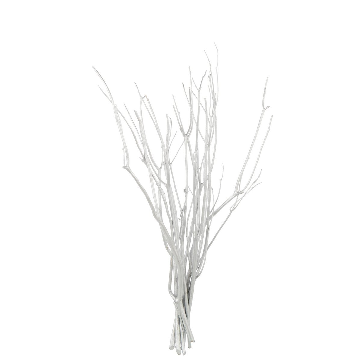 Branche de fleur séchée argentée J-Line - détail artistique