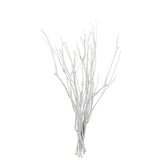 Branche de fleur séchée argentée J-Line - détail artistique