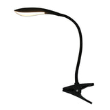 Lampe de serrage LED "Alf" en métal et en plastique en noir, avec LED intégrée