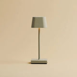 Lot de 4 lampes de table rechargeables gris ombre avec station de recharge