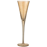Coupe à champagne J-Line en verre ambre, design inégal et moderne