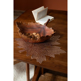 Vue détaillée du set de table J-Line Feuille, texture et couleur