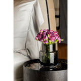 Petit vase au design rétro moderne, couleur gris foncé, TYLER07GR