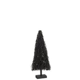 Sapin de Noël J-Line en bois noir, design élégant et moderne pour une ambiance festive.