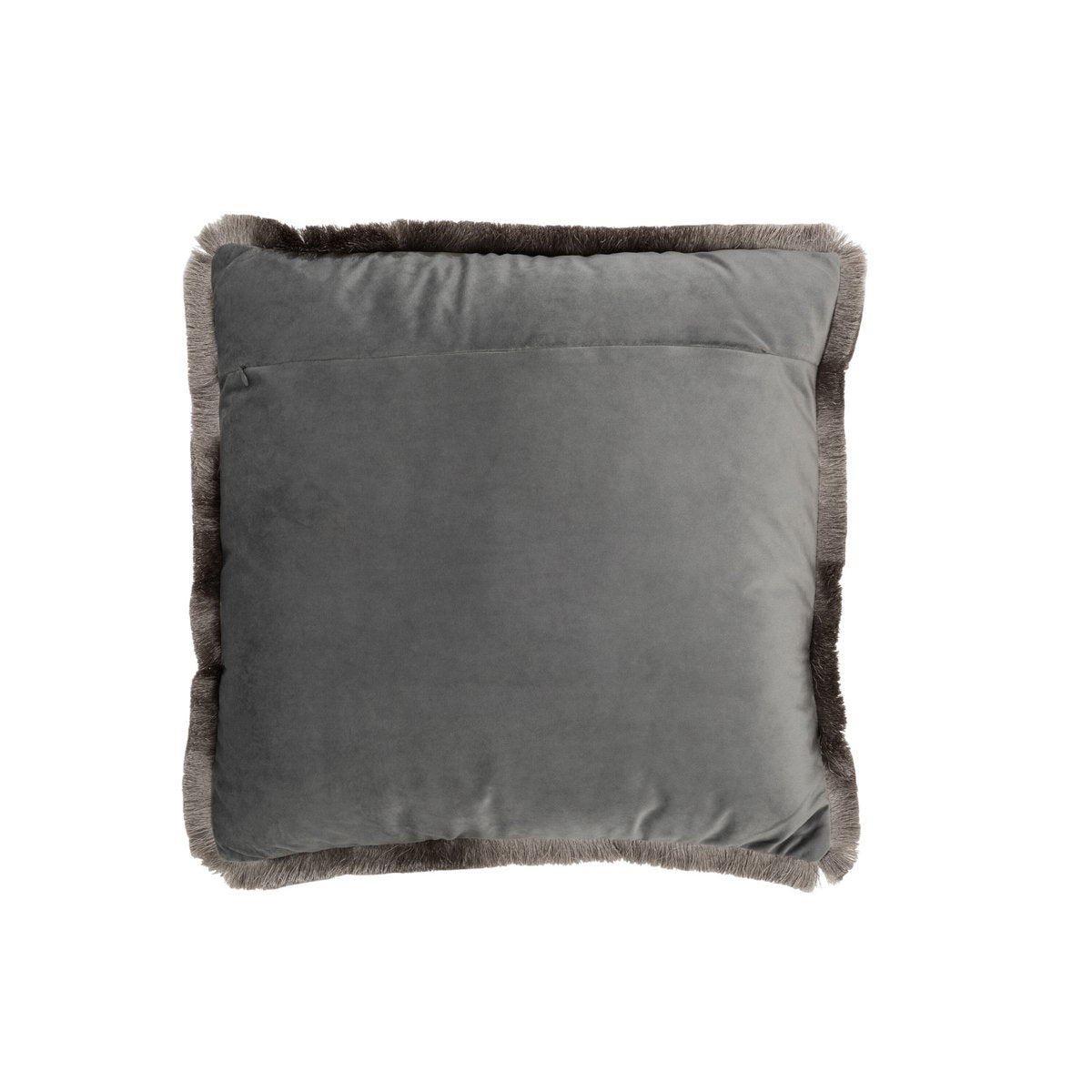 Détail du tissu polyester gris du coussin J-Line Alpha