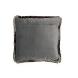 Détail du tissu polyester gris du coussin J-Line Alpha