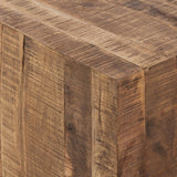 Table basse carrée 45 x 45 x 45 cm table d'appoint table à fleurs manguier durable bois de récupération