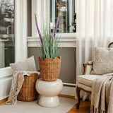 Plante artificielle ornementale violette
