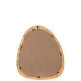 Miroir J-Line en rotin naturel avec cadre tressé, ambiance bohème