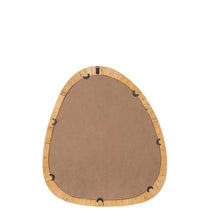 Miroir J-Line en rotin naturel avec cadre tressé, ambiance bohème