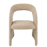 Chaise Anis Textile Beige - vue de face élégante