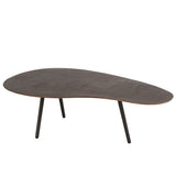 Table basse J-Line Drop avec accessoires de décoration