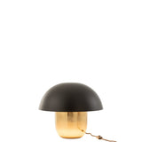 Détail du pied en métal noir de la Table Champignon