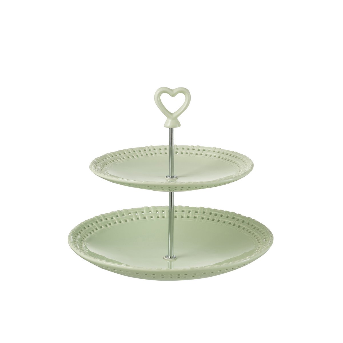 Assiette J-Line Liline en céramique verte avec finition moderne