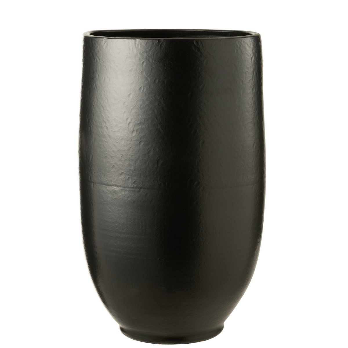 Vase Ying J-Line en céramique noire, design moderne et élégant
