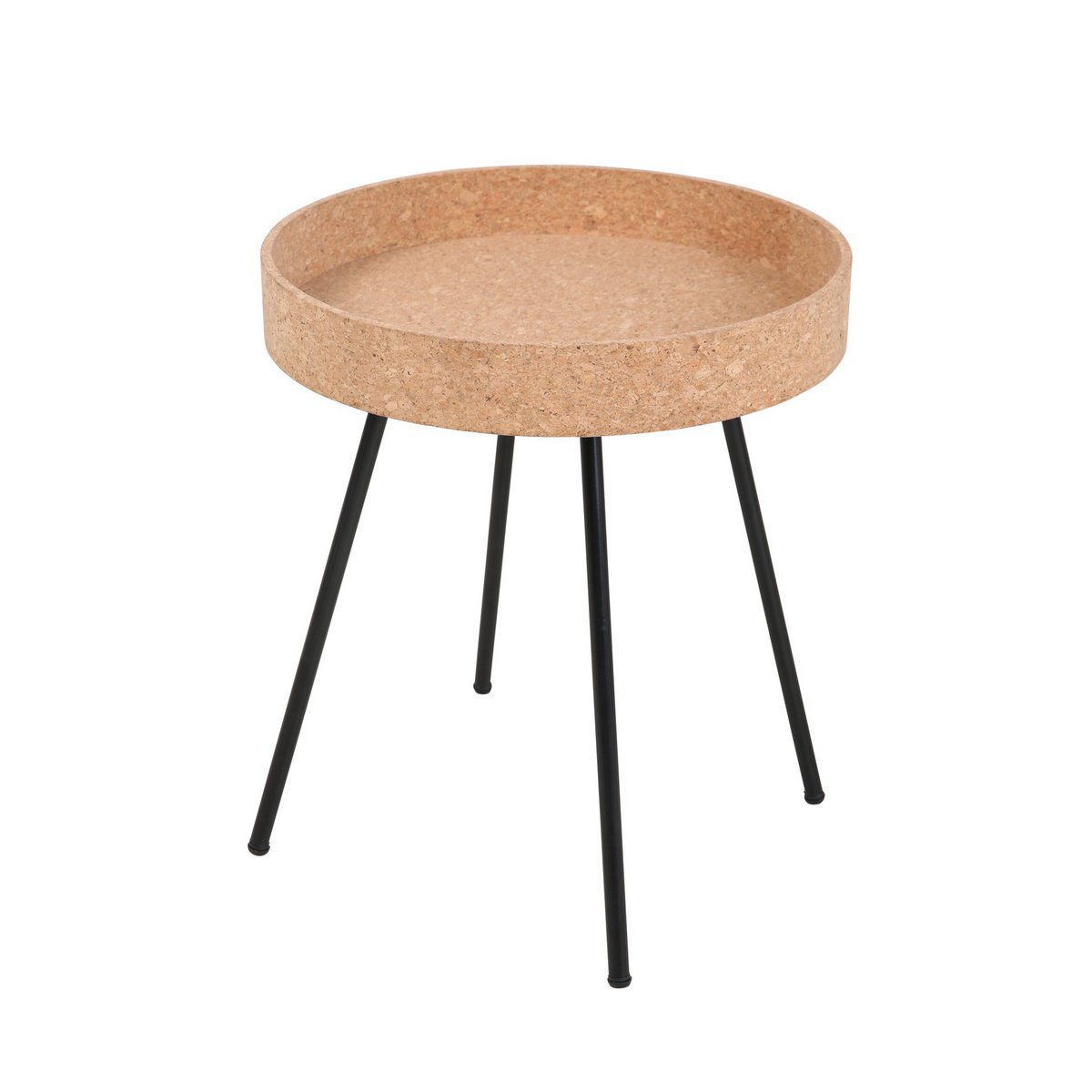 Table d'appoint en bois et métal, ensemble dans une chambre