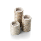 Support pour Lampe T-Light The Travertine Ripple - Beige - S