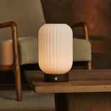 Lampe rechargeable Lilly marron foncé