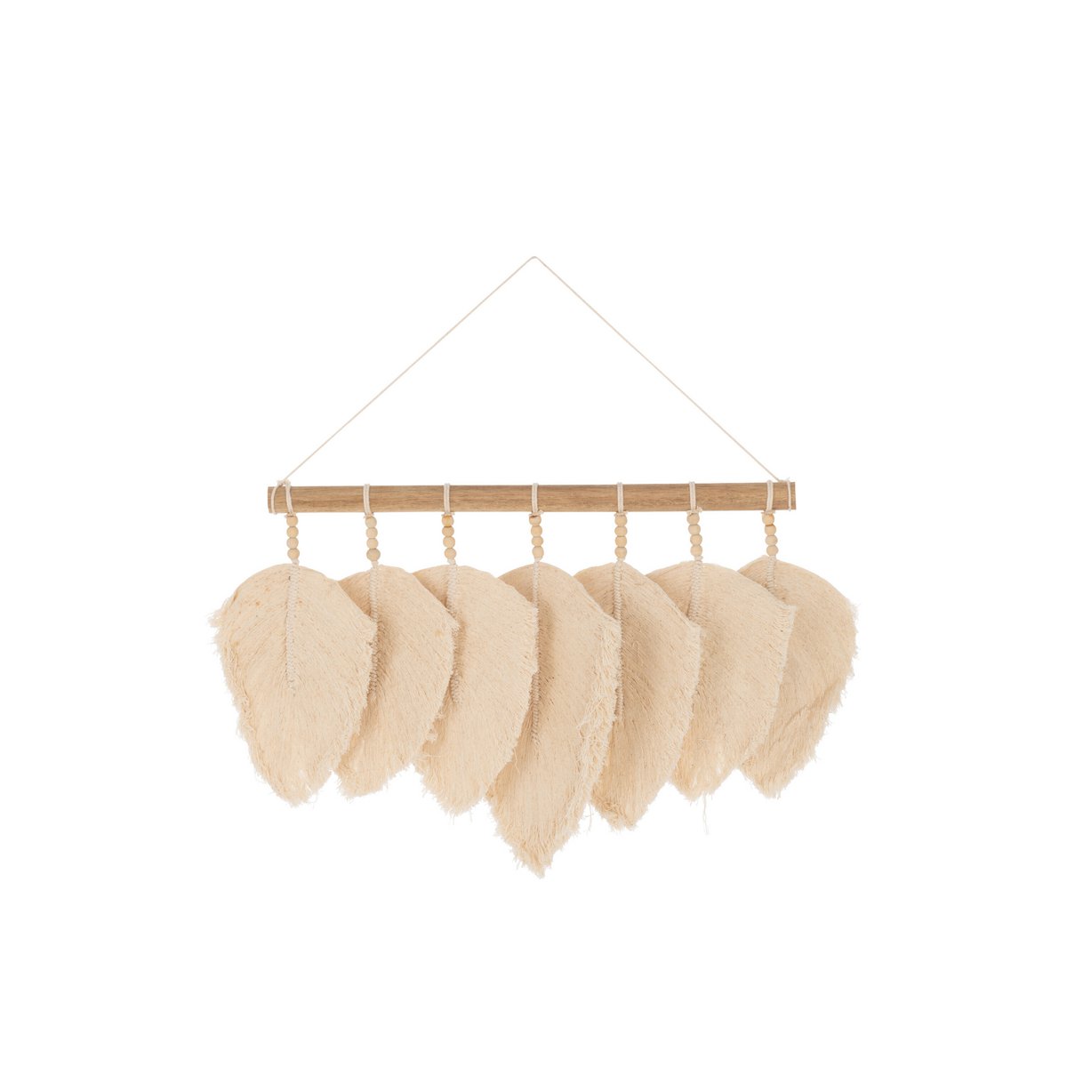 Suspension J-Line Feathers 7 en coton naturel, élégante et contemporaine