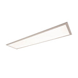 Panneau LED lampe au plafond "Nico", lampe au plafond métallique fonctionnelle et le plastique en blanc, avec des LED fixes et de nombreuses fonctions, idéales pour le bureau, la pratique ou l'atelier, environ 119,5 cm de long