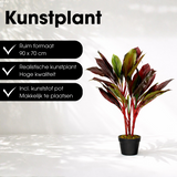Plante artificielle Cordyline Rouge