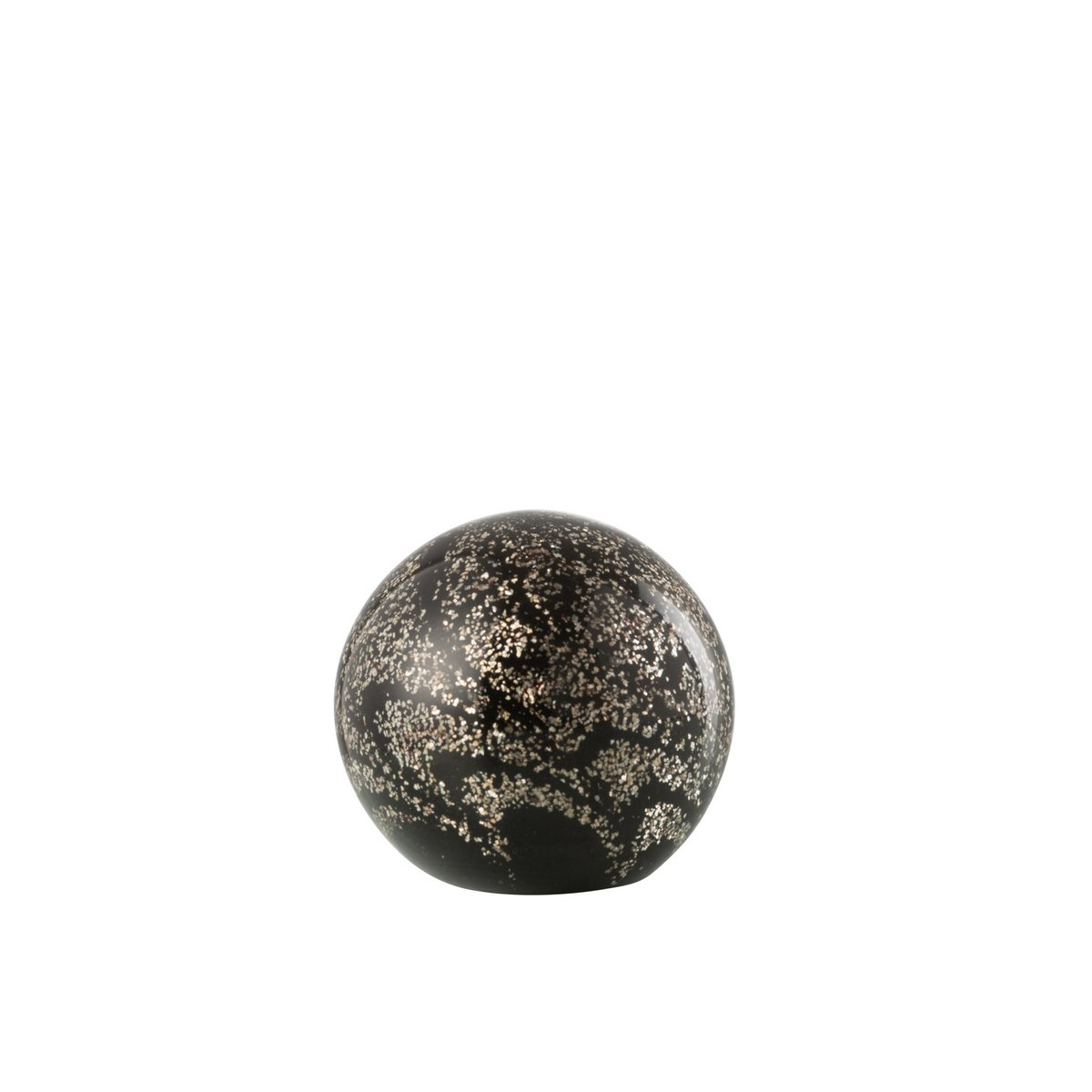 Presse-papier J-Line Stardust - verre - or/noir - moyen