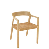 Chaise J-Line Square Open Sungkai avec vue d'ensemble du mobilier