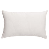 Coussin uni Zeff Blanc 30 x 50 - vue avant avec texture en lin