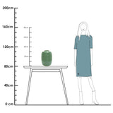 Vase vert pastel Artic en verre soufflé