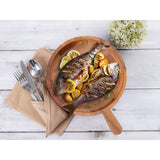 Pan de bois de basse à casseroles en bois 32x25 cm