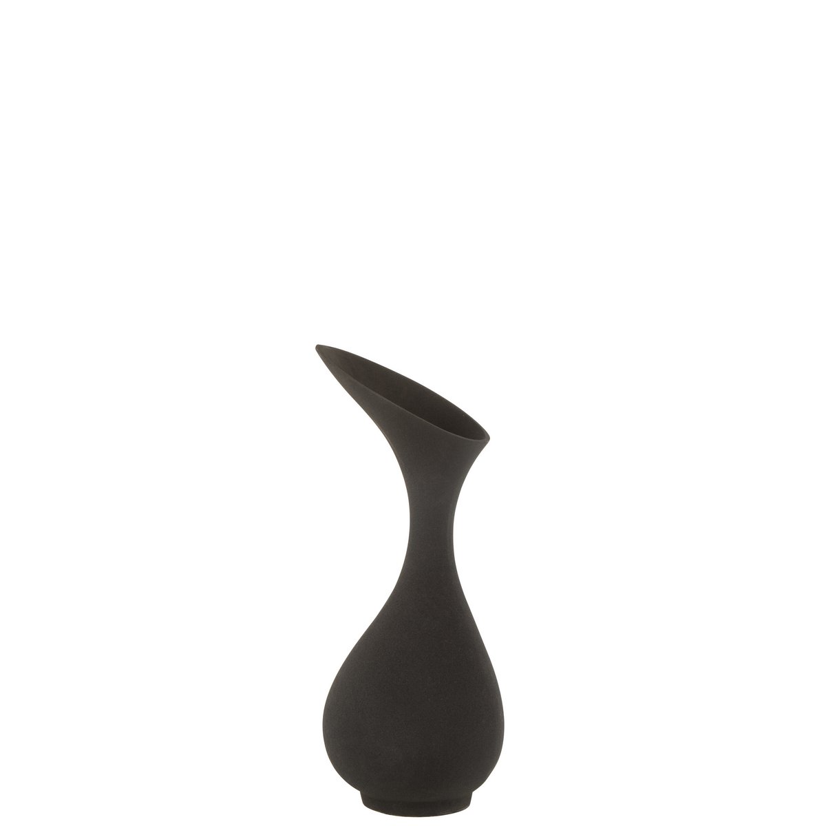 Vase Olivia en aluminium noir, design moderne et élégant