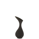 Vase Olivia en aluminium noir, design moderne et élégant