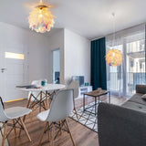 Plafond "Fora" en métal et en plastique irisé, douille E27, éclairage pour le salon, salle à manger et bureau, Ø40 cm