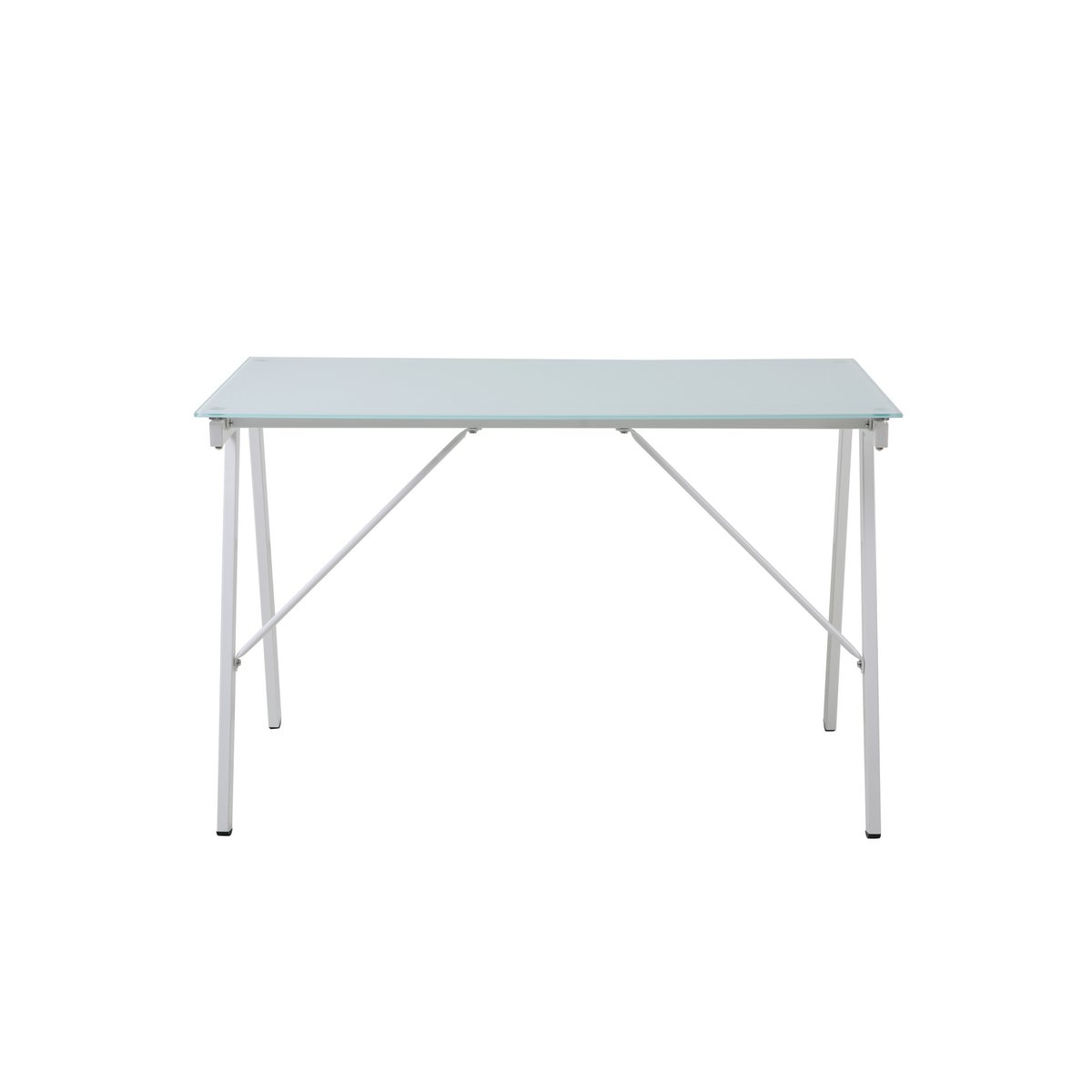 Bureau moderne en verre et métal avec design minimaliste