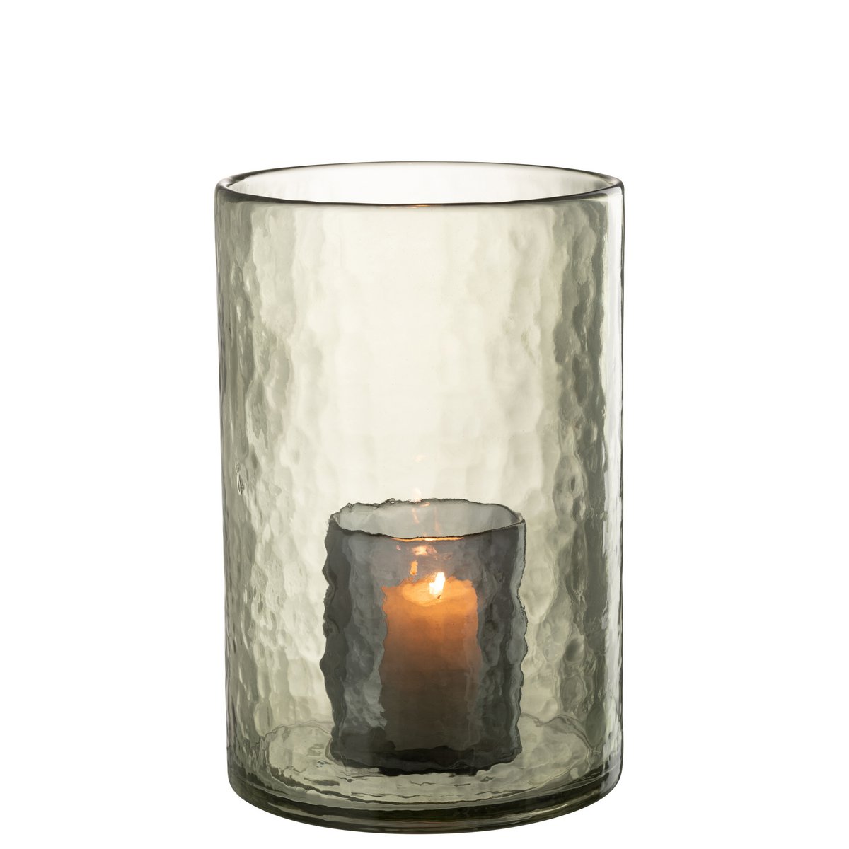 Lanterne J-Line double verre vert, vue avant avec lumière douce