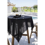 La Nappe en Lin - Noir - 150x200