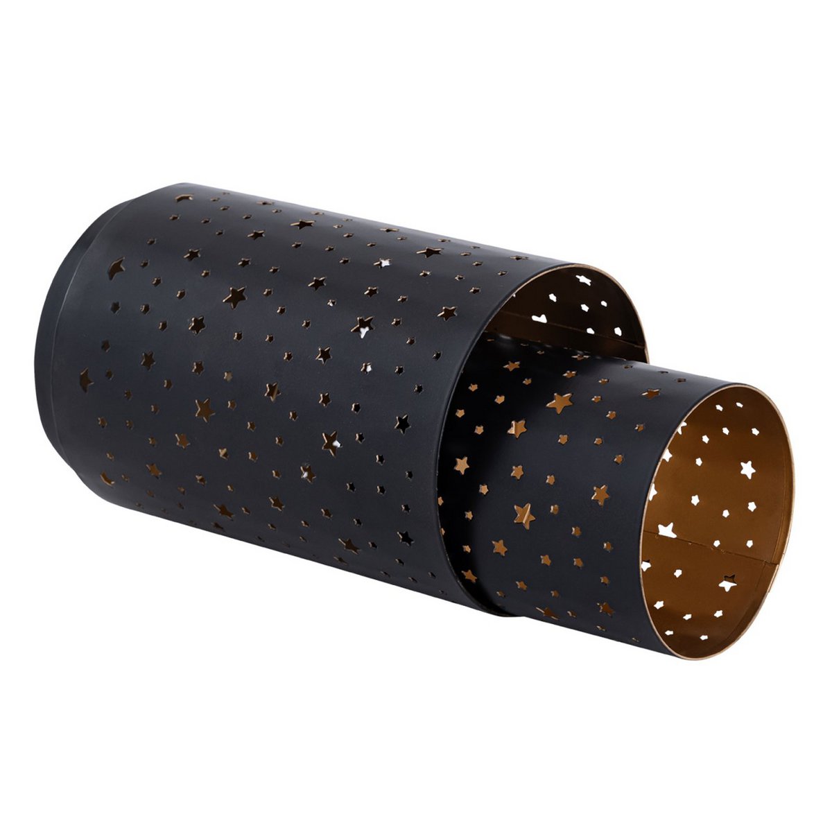 Bougeoirs Starry Sky en noir et or, design élégant et raffiné