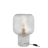 Lampe de table J-Line en verre, détail du socle