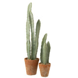 Cactus artificiel J-Line en pot vert, vue de face