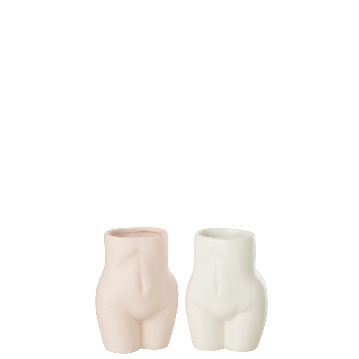 Détail du pot J-Line en céramique, couleur rose