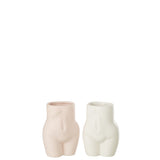 Détail du pot J-Line en céramique, couleur rose