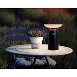 LED SOLAIRE LED "Ada" noir pour l'extérieur, lampe de table à LED en métal et en plastique 22,5 x 16 cm
