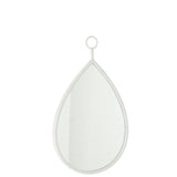 Détail du miroir J-Line Drop - Finition en verre blanc