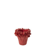 Vase Ambrosia J-Line en céramique rouge, design moderne et élégant
