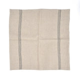 Serviette en Biscuit The Lint - Noir Naturel - 45x45